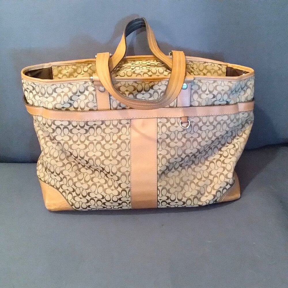 Coach Signature Diaper or Tote Bag No. J1176-F77156